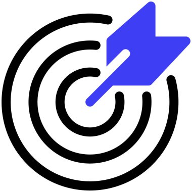 hedef simge, vektör illüstrasyonu basit tasarım