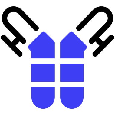 Antijen modern simge, vektör illüstrasyonu