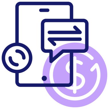 Konuş. Web simgesi basit illüstrasyon