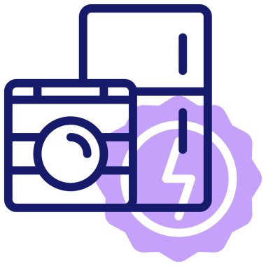 Elektronik simge, vektör illüstrasyonu basit tasarım