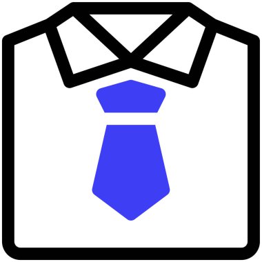 Kravat. Web simgesi basit illüstrasyon