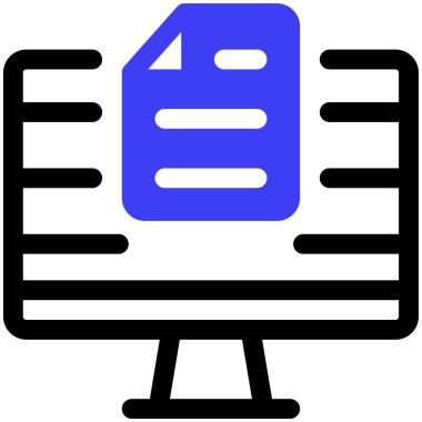 Blog. Web simgesi basit tasarım