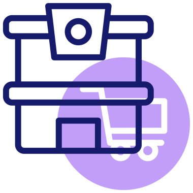 Retailer simgesi vektör illüstrasyonu