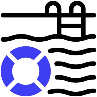 Yüzme havuzu. Web simgesi