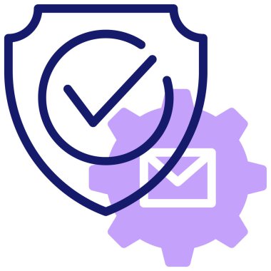 Güvenlik. Web simgesi basit illüstrasyon