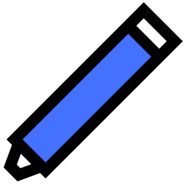 Kalem. Web simgesi basit illüstrasyon