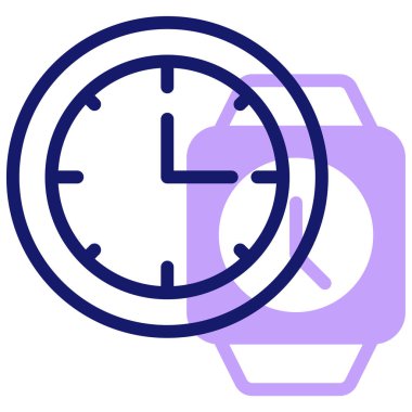 Saat. Web simgesi basit illüstrasyon 