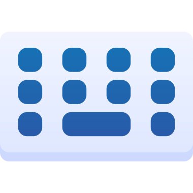 Bilgisayar klavyesinin çizimi. elektronik nesne