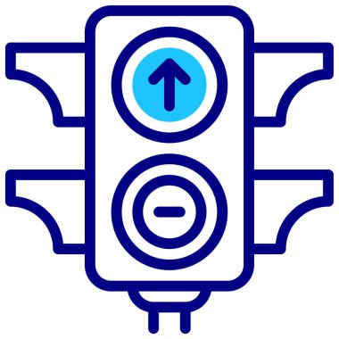 Trafik ışığı web simgesi basit tasarım