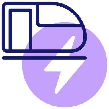 tren. Web simgesi basit illüstrasyon