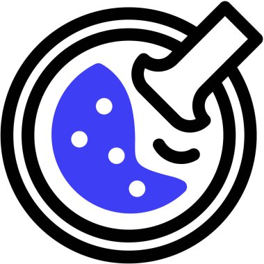 Köri. Web simgesi basit illüstrasyon