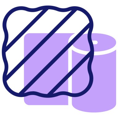 kumaş simgesi, vektör illüstrasyonu basit tasarım