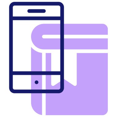 akıllı telefon simgesi, vektör illüstrasyonu basit tasarım