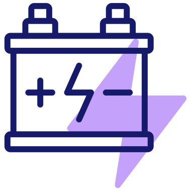 Pil. Web simgesi basit illüstrasyon