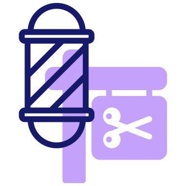 Berber işareti. Web simgesi basit illüstrasyon