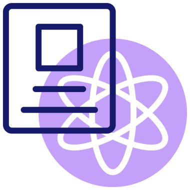 Bilim simgesi vektör illüstrasyonu