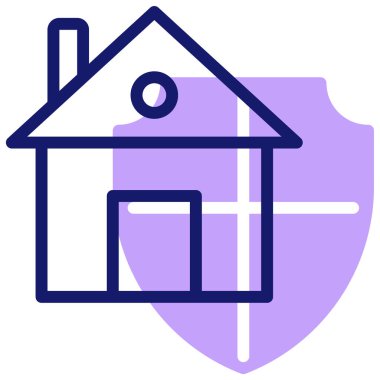 Ev. Web simgesi basit illüstrasyon