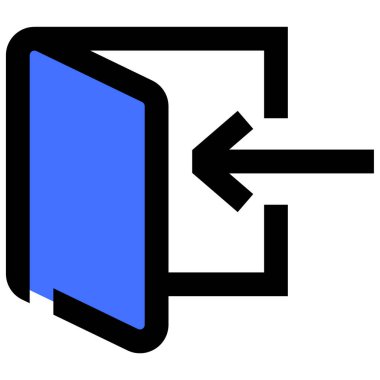 Login icon, vector illustration simple design