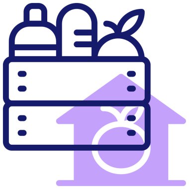 Gıda temalı basit vektör çizimi