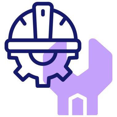 Mühendis. Web simgesi basit illüstrasyon