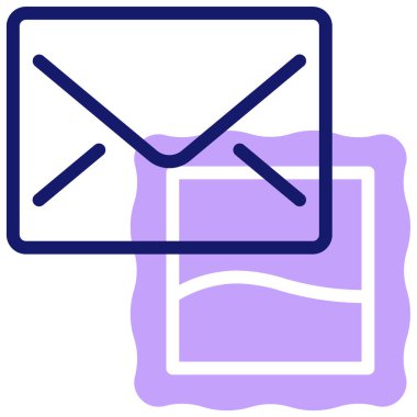 Mektup. Web simgesi vektör illüstrasyonu