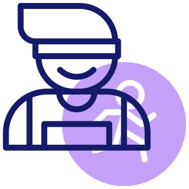 Çalıştırıcı simgesi vektör illüstrasyonu