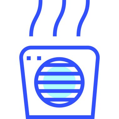 Isıtıcı modern simge, vektör illüstrasyonu