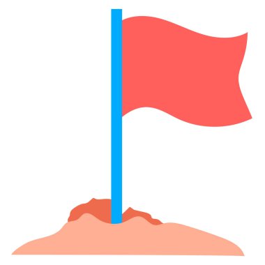 bayrak ikonu vektör illüstrasyonu