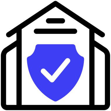 Güvenlik. Web simgesi basit illüstrasyon