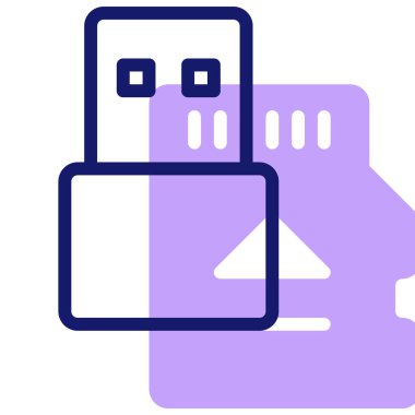 Flash depolama. Web simgesi basit illüstrasyon