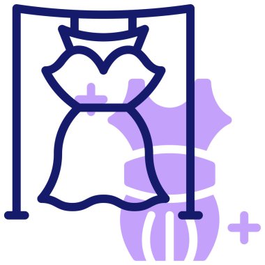 Elbise. Web simgesi basit illüstrasyon