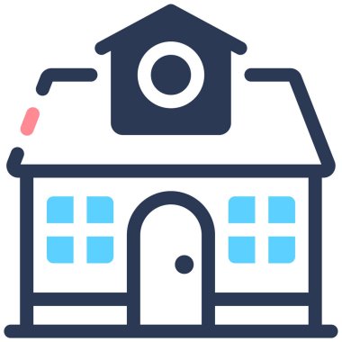 Bina. Web simgesi basit tasarım