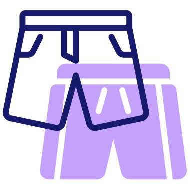 Şortların vektör illüstrasyonu 