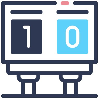 Skor tabelası. Web simgesi basit tasarım