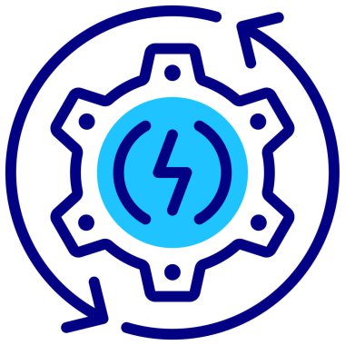 dişli simgesi vektör illüstrasyonu