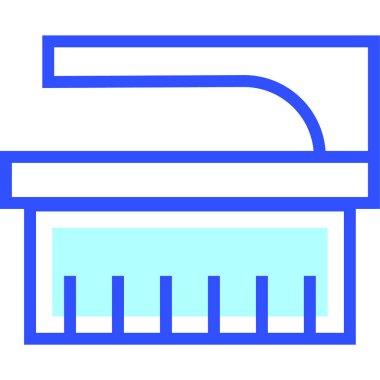 zemin fırçası simgesi, vektör illüstrasyonu basit tasarım