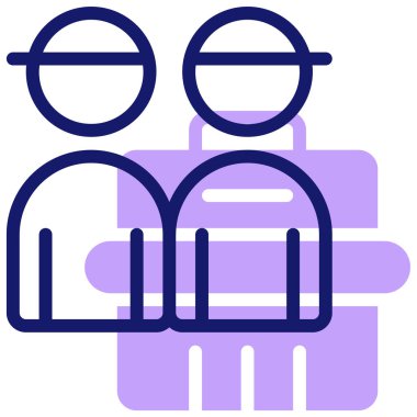 Ortaklık. Web simgesi basit illüstrasyon