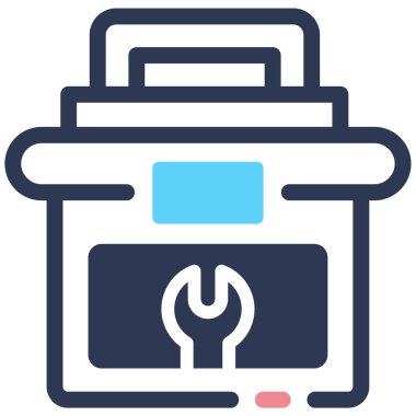  Araç Kutusu Web simgesi basit illüstrasyon