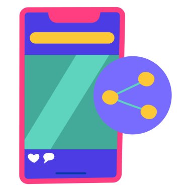 Paylaşım Bağlantısının vektör illüstrasyonu