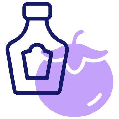 Şişe. Web simgesi basit illüstrasyon