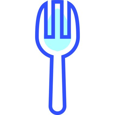 Çatal. Web simgesi basit illüstrasyon