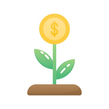 Büyüme simge vektör çizim