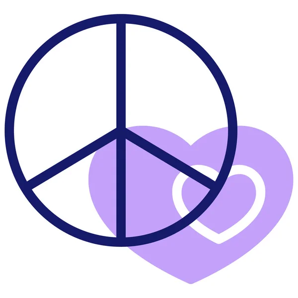 Paz Icono Web Diseño Simple — Archivo Imágenes Vectoriales