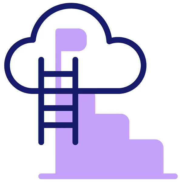 Cloud Computing Symbol Vektorillustration Einfaches Design — Stockvektor