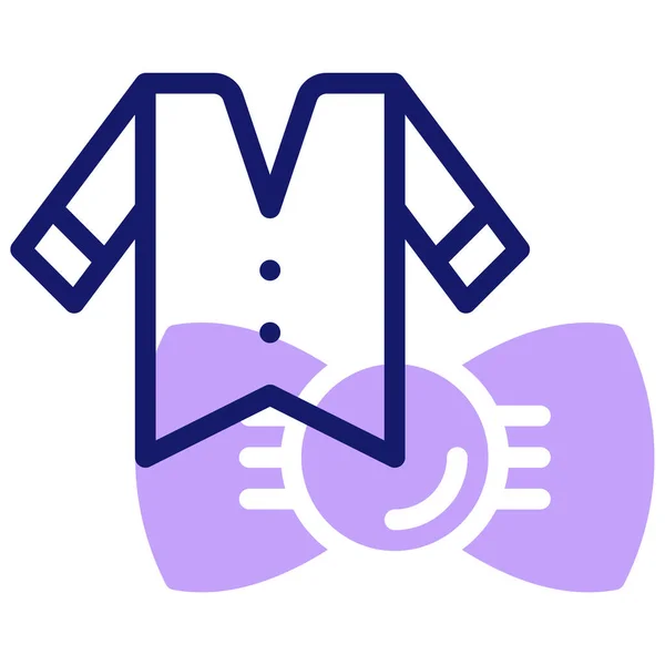 Anzug Web Symbol Einfache Illustration — Stockvektor