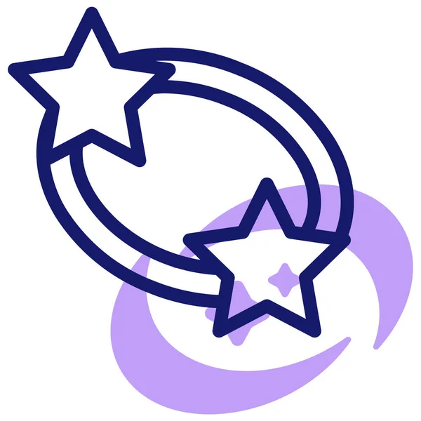 Galaxie Web Symbol Einfache Illustration — Stockvektor