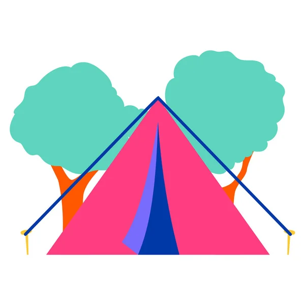 Camp Icône Moderne Illustration Vectorielle — Image vectorielle