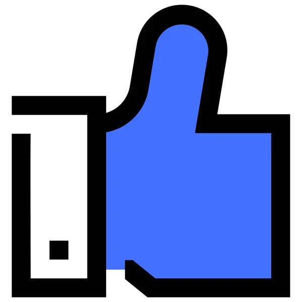 Thumbs Web Icon Simple Illustration — Stock Vector