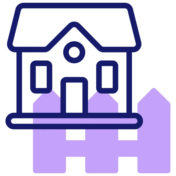 Haus Web Symbol Einfache Illustration — Stockvektor