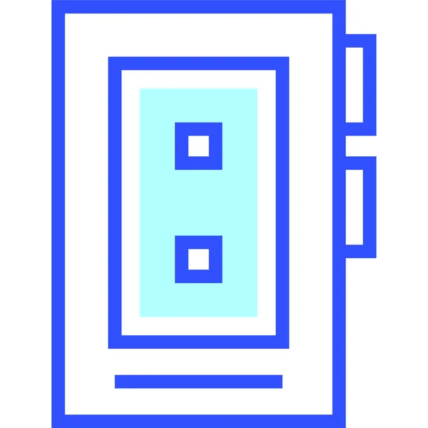 Kassettenrekorder Symbol Vektorillustration Einfaches Design — Stockvektor